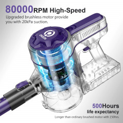 ONSON ONSON Akku-Hand-und Stielstaubsauger Zocker A10 Pro, 250,00 W, beutellos, Leerung mit einem Tastendruck, Vielseitige Bursten  Беспроводной ручной пылесос ONSON Zocker A10 Pro, 250,00 Вт, ез мешка, опорожнение одним нажатием кнопки, универсальные щет