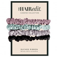 The Hair Edit Sage &amp; Mauve Ruched Ribbon Scrunchies  Резинка для волос Sage &amp;amp; Mauve с рюшами и лентой