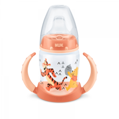 Nuk Plus Farbe rot, Селиконовая Бутылка для Малышей со Съемным Носиком и Светло Красной Крышкой 150ml, 1 шт