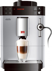Melitta Melitta Kaffeevollautomat Passione One Touch F53/1-101, silber, Tassengenau frisch gemahlen, Service-Taste fur Entkalkung Reinigung Полностью автоматическая кофемашина Melitta Passione One Touch F53/1-101, серебристая, свежемолотый до чашки, сер