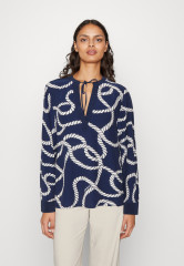 Tommy Hilfiger ROPE BLOUSE Long sleeved top coastal/carbon navy ROPE BLOUSE Топ с длинными рукавами прибрежный / углеродный флот