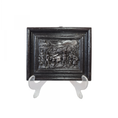 Объемная картина под дерево &quot;Деревенская жизнь&quot;, 16 x 13 x 2 см, Германия, 1960-70гг.