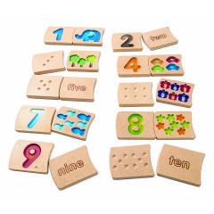 PLANTOYS Legespiel Zahlenplattchen 1-10 Legespiele Плитки с номерами игр на размещение 1-10 игр на размещение