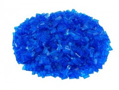 LEGO LEGO 1x2 Fliesen Blau transparent - 3069b Stuckzahl 250x Плитка LEGO 1x2 синяя прозрачная - 3069b количество штук 250x