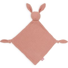 jollein Schmusetuch bunny ears rosewood Одеяло с кроличьими ушками из розового дерева