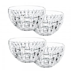 Nachtmann Nachtmann Bossa Nova Dipschale rund Glas Set 4-tlg. h: 5,7 cm / d: 9,8 cm Nachtmann Bossa Nova круглые стеклянные чаши для окунания, набор из 4 предм. В: 5,7 см / Г: 9,8 см