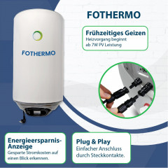 Campergold Campergold Wasserkocher Fothermo 80 L Photovoltaik Hybrid Wasser Boiler – Warmwasserspeicher  Чайник Campergold Fothermo 80 л фотоэлектрический гибридный водогрейный котел бак для горячей воды