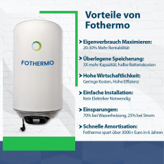 Campergold Campergold Wasserkocher Fothermo 80 L Photovoltaik Hybrid Wasser Boiler – Warmwasserspeicher  Чайник Campergold Fothermo 80 л фотоэлектрический гибридный водогрейный котел бак для горячей воды