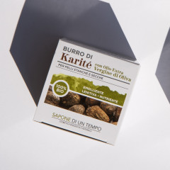 SAPONE DI UN TEMPO Bio-Sheabutter mit nativem Bio-Olivenol extra Органическое масло ши с органическим оливковым маслом первого холодного отжима