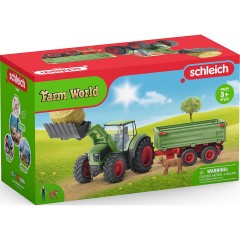 Schleich Schleich Farm World 42379 Traktor mit Anhanger Трактор Schleich Farm World 42379 с прицепом