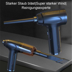 TUABUR TUABUR Akku-Handstaubsauger Kabelloser, wiederaufladbarer tragbarer Handstaubsauger mit, 9000Pa Staubsauger, ausgestattet mit 3*2000mA Akku, 3-in-1 multifunktionaler kabelloser Handstaubsauger, Geeignet fur Autos, Wohnungen und Buros Schwarz Беспро