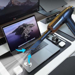 TUABUR TUABUR Akku-Handstaubsauger Kabelloser, wiederaufladbarer tragbarer Handstaubsauger mit, 9000Pa Staubsauger, ausgestattet mit 3*2000mA Akku, 3-in-1 multifunktionaler kabelloser Handstaubsauger, Geeignet fur Autos, Wohnungen und Buros Schwarz Беспро