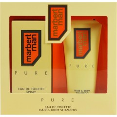 Marbert (Марберт)  ManPure Geschenkset Подарочный набор, Eau de Toilette Туалетная вода Spray Спрей 75 мл + Hair &amp; Body Shampoo 200 мл / 1 шт.