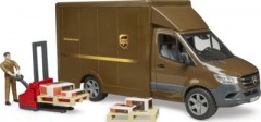 Bruder Mercedes Benz Sprinter UPS mit Fahrer und Zubehor ИБП Mercedes Benz Sprinter с драйвером и аксессуарами