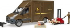 Bruder Mercedes Benz Sprinter UPS mit Fahrer und Zubehor ИБП Mercedes Benz Sprinter с драйвером и аксессуарами