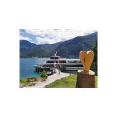 CALVENDO Puzzle CALVENDO Puzzle Schifffahrt zur Gaisalm Пазл CALVENDO Puzzle Поездка на лодке в Гайзальм