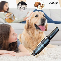 TUABUR TUABUR Akku-Handstaubsauger Kabelloser, wiederaufladbarer tragbarer Handstaubsauger mit 9000 PA, Ausgestattet mit 2 * 2000-mA-Batterien, multifunktionaler kabelloser Handstaubsauger, Geeignet fur Autos, Wohnungen und Buros Schwarz Беспроводной ручн