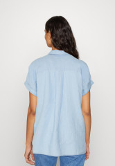 Tommy Hilfiger GROWN ON SLEEVE Button-down blouse vessel blue GROWN ON SLEEVE Блузка на пуговицах сосуд синий