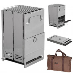 FoxOutdoor FoxOutdoor Feuerstelle 33691C Raketenofen mittel silber  FoxOutdoor костровая яма 33691C ракетная печь средняя серебристая