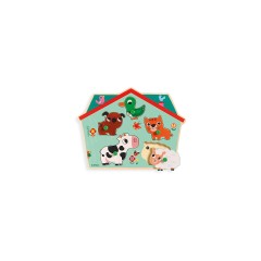 DJECO Konturenpuzzle mit Gerauschen Контурная головоломка с шумом