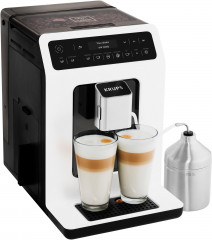 Krups Krups Kaffeevollautomat EA8911 Evidence, inkl. Milchbehalter, intuitiver OLED-Display, extra-grosser Wassertank + Emsa Travel Mug Compact (dunkelblau) 0,3 l  Полностью автоматическая кофемашина Krups EA8911 Evidence, включая контейнер для молока, ин