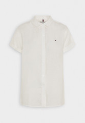 Tommy Hilfiger GROWN ON SLEEVE Button-down blouse ecru GROWN ON SLEEVE Блузка на пуговицах экрю