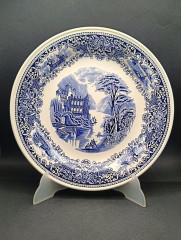 Тарелки винтажные Myott, Ironstone Staffordshire / Коллекция &quot;Cambridge Old England&quot;, фарфор, 2 шт., 28 см, Великобритания, 1960-70гг.