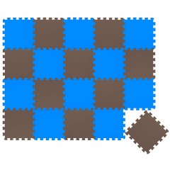 LittleTom Puzzlematte Uni Braun Dunkelblau 20 Teile Коврик-пазл Uni Brown Dark Blue 20 деталей