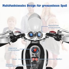 COSTWAY Motorrad Dreiradriges Design ab 3 Jahren Мотоциклетный трехколесный дизайн для детей от 3 лет.