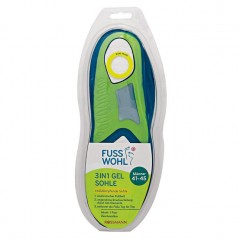 fussswohl 3in1 Gel Sohle fuss Manner 1 Paar