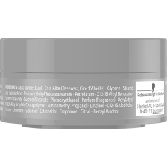 Schwarzkopf Taft Matt Styling Wax Halt 5, Воск для волос с матовым эффектом, 75 мл