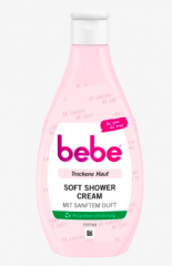 bebe Cremedusche Soft Shower Cream, 250 ml, Увлажняющий крем-гель для душа с смягчающей формулой, 250 мл