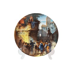 Bavaria Коллекционная декоративная тарелка &quot;Испанская серенада&quot;, 20 см, Германия, 1960-70гг.