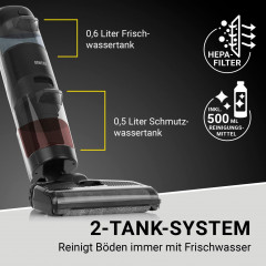 N8WERK N8WERK Akku-Saugwischer Saugwischer Smart Clean 3in1 inkl. Reiniger  Беспроводной пылесос N8WERK Smart Clean 3 в 1 — включая пылесос