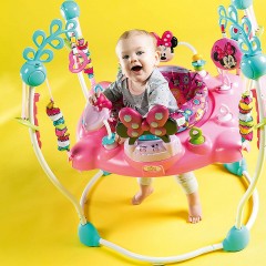 Bright Starts Disney Baby PeekABoo Activity-Hopser Minnie Mouse Детский шезлонг Disney Baby PeekABoo Минни Маус