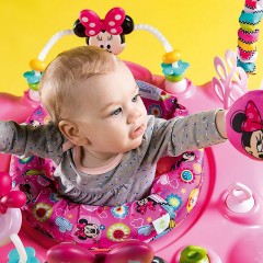 Bright Starts Disney Baby PeekABoo Activity-Hopser Minnie Mouse Детский шезлонг Disney Baby PeekABoo Минни Маус