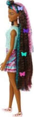 Mattel Barbie Totally Hair Puppe (schwarze Haare) im Schmetterlings-Print Kleid Кукла Barbie Totally Hair (черные волосы) в платье с принтом бабочки