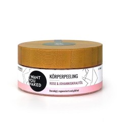 I WANT YOU NAKED Korperpeeling Rose &amp; Johanniskrautol  Пилинг для тела с маслом розы и зверобоя