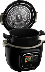 Krups Krups Multikocher CZ9128 Cook4Me Touch, 1600 W, 6 l Schussel, elektr. Schnellkochtopf, WLAN-fahig, 250 Rezepte, 13 Gareinstellungen  Мультиварка Krups CZ9128 Cook4Me Touch, 1600 Вт, чаша 6 л, электрическая. Скороварка, Wi-Fi включен, 250 рецептов, 1