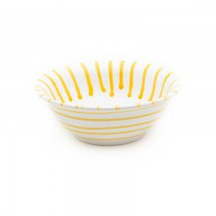 Gmundner Keramik Gmundner Keramik Gelbgeflammt Salatschussel d: 20 cm / 0,5 L Салатница Gmundner керамическая с желтым пламенем д: 20 см / 0,5 л