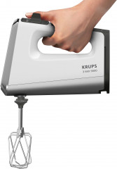 Krups Krups Handmixer GN9121 3, Mix 9000, 750 W, inkl. Schneebesen, Knethaken, Purierstab-Aufsatz, Messbecher  Ручной миксер Krups GN9121 3, Mix 9000, 750 Вт, включая венчик, крюк для теста, насадку для ручного миксера, мерный стакан