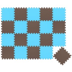 LittleTom Puzzlematte Uni Hellblau Braun 20 Teile Коврик-пазл Uni голубой коричневый 20 деталей