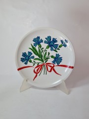 Bauscher Weiden Bavaria Винтажная тарелка &quot;Васильки&quot;, 24 см, Германия, 1960-70гг.