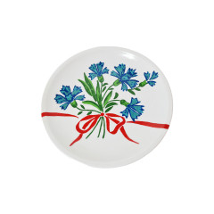 Bauscher Weiden Bavaria Винтажная тарелка &quot;Васильки&quot;, 24 см, Германия, 1960-70гг.
