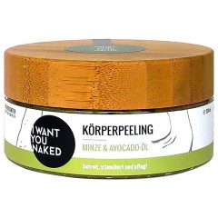 I WANT YOU NAKED Korperpeeling Minze &amp; Avocado-Ol  Пилинг для тела с маслом мяты и авокадо