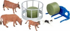TOMY Traktor Metallic Olivgrun Valtra Spielset mit Zubehor (1:32) Игровой набор Valtra Tractor Metallic Olive Green с аксессуарами (1:32)