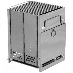 FoxOutdoor FoxOutdoor Feuerstelle 33691B Raketenofen klein silber  FoxOutdoor костровая яма 33691B ракетная печь маленькая серебристая