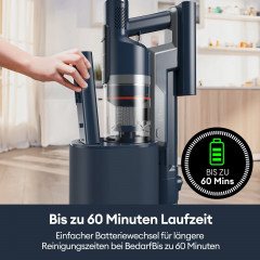 Ultenic Ultenic Akku-Stielstaubsauger FS1, 450,00 W, mit Beutel, Staubsauger mit Absaugstation/3L Staubbehalter/60 Minuten Laufzait  Беспроводной ручной пылесос Ultenic FS1, 450,00 Вт, с мешком, пылесосом с всасывающей станцией, пылесборником 3 л, время р