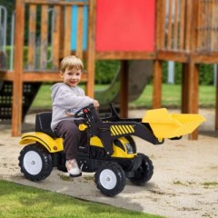 HOMCOM Trettraktor mit Fontlader Педальный трактор с фронтальным погрузчиком