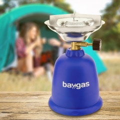 baygas baygas Gaskocher Baygas Campingkocher Kunststoffkorper Blau 1- Flammig fur Outdoor  Газовая плита Baygas Походная плита Baygas пластиковый корпус синий 1 пламя для исползования на открытом воздухе